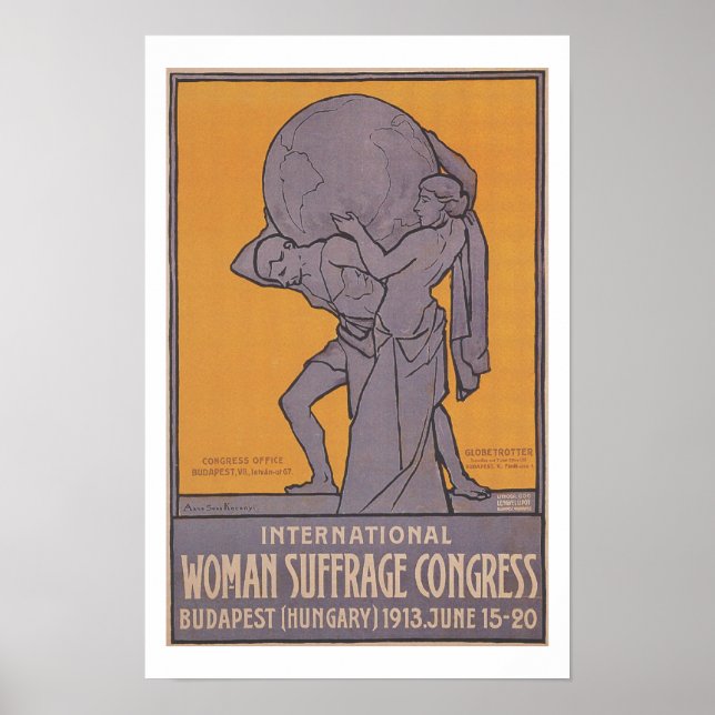 International Women Suffrage Congress Poster (Front)