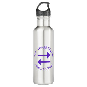 International Women's Day 2020 Equality Pose Logo 710 Ml Water Bottle