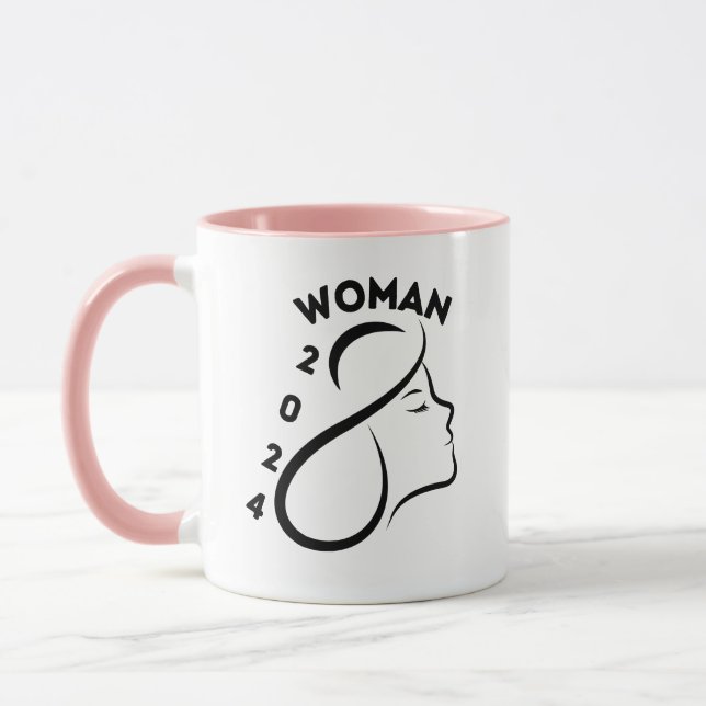 international women's day 2024 celebration mug (Left)