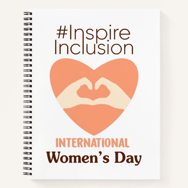 International Women's Day 2024 Inspire Inclusion  Notebook (Front)