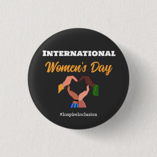  International Women's Day 2025 inclusion feminist 3 Cm Round Badge
