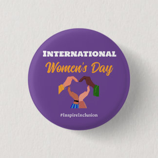  International Women's Day 2025 inclusion feminist 3 Cm Round Badge