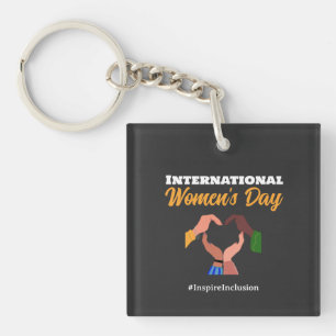 International Women's Day 2025 inclusion feminist Key Ring