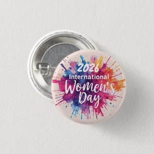 International Women's Day 2026 3 Cm Round Badge