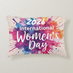 International Women's Day 2026 Decorative Cushion