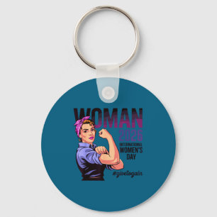International women's day 2026 give to gain march key ring