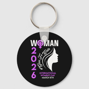 International women's day 2026 march 8 empowering key ring