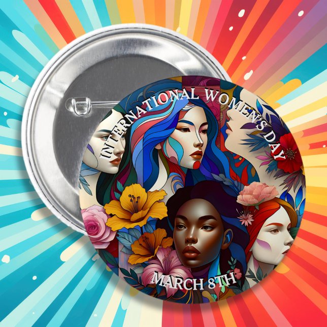 International Women's Day  6 Cm Round Badge (Creator Uploaded)