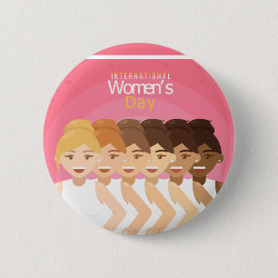 international Womens Day 6 Cm Round Badge