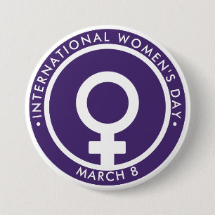 International Women's Day 7.5 Cm Round Badge