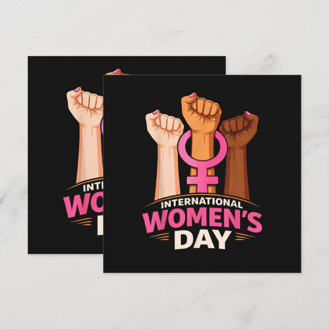 International Women's Day 8 March (Front/Back)