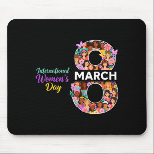 International women's day 8 march 2026 empowering mouse mat