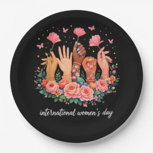International Women's Day 8 March 2026 Paper Plate