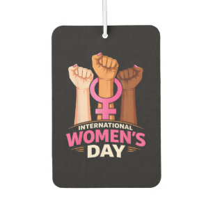 International Women's Day 8 March Car Air Freshener