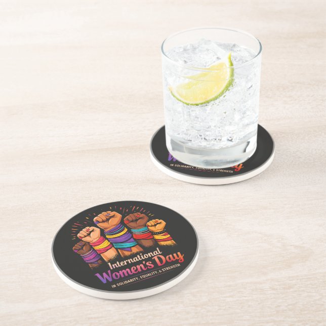 International Women's Day 8 March Coaster (Side)