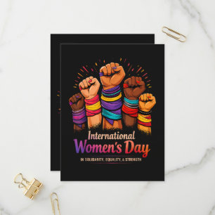 International Women's Day 8 March Invitation Postcard