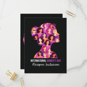 International Women's Day 8 March  Invitation Postcard