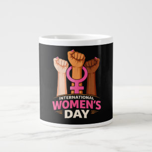 International Women's Day 8 March Large Coffee Mug