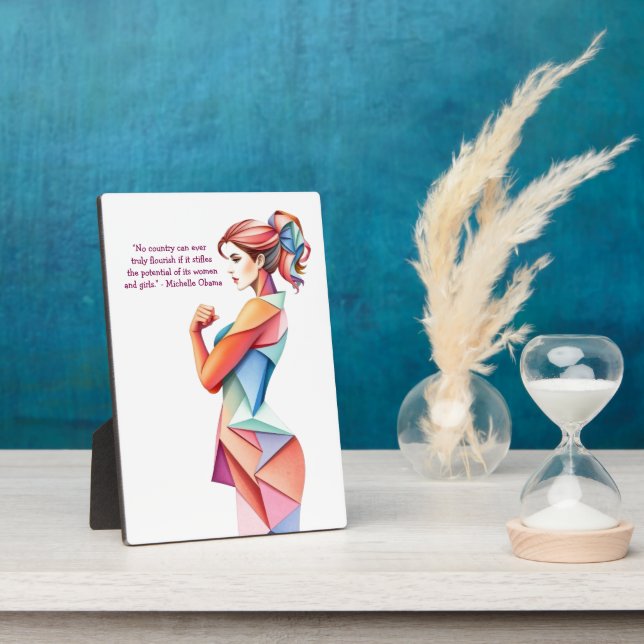 International Women's Day 8 March  Plaque (Side)