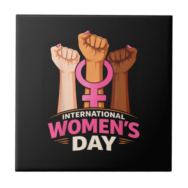 International Women's Day 8 March Tile (Front)