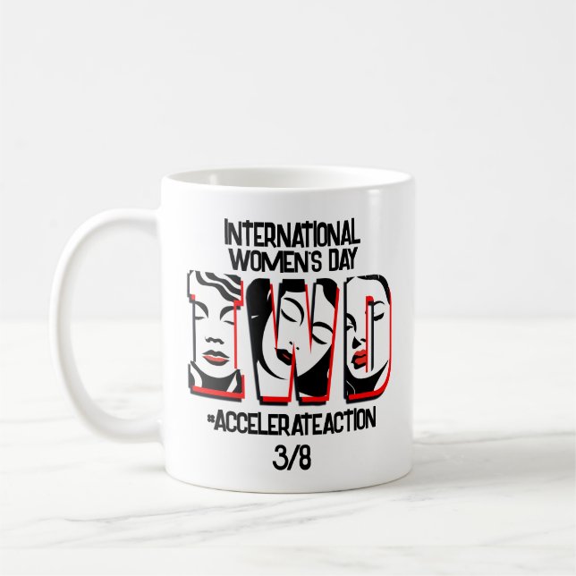 International Women's Day | Accelerate Action Coffee Mug (Left)