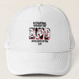 International Women's Day   Accelerate Action Trucker Hat