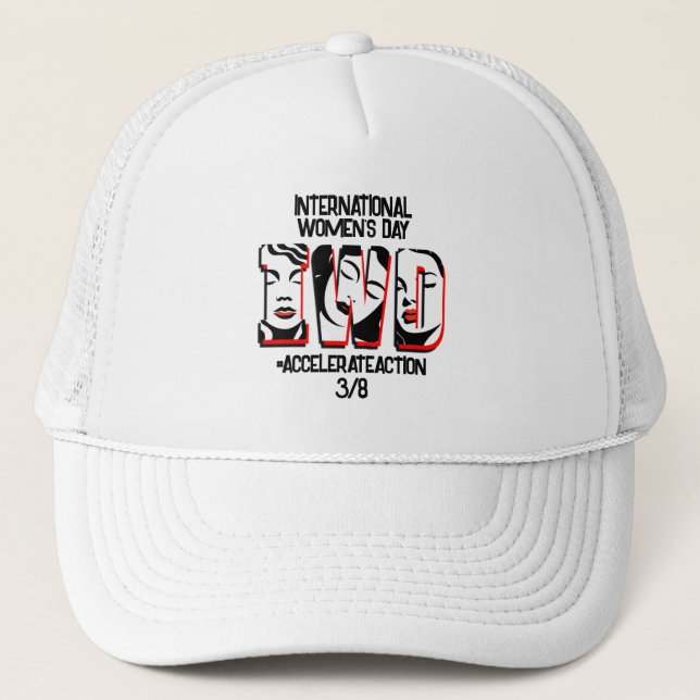 International Women's Day | Accelerate Action Trucker Hat (Front)