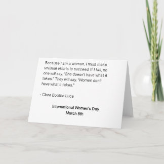 International Women's Day - All Women Card