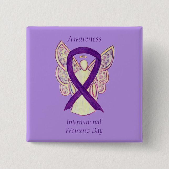 International Women's Day Awareness Angel Pins (Front)