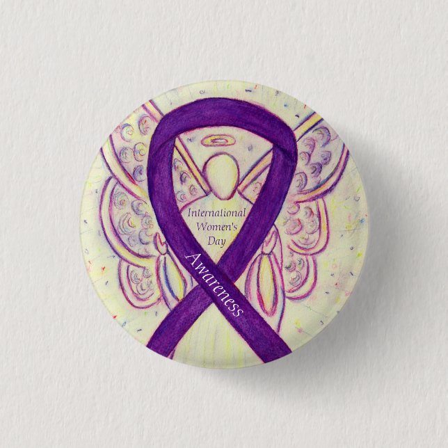 International Women's Day Awareness Angel Pins (Front)