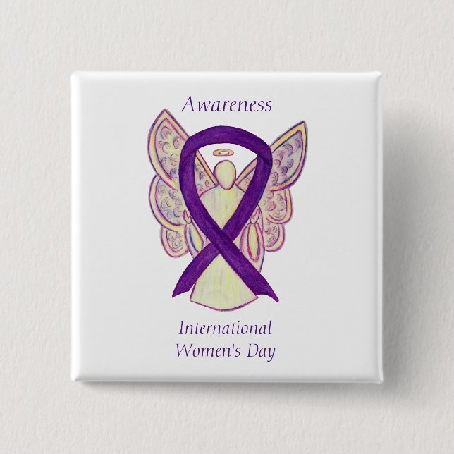 International Women's Day Awareness Angel Pins (Front)