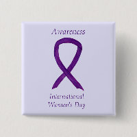 International Women's Day Awareness Custom Pins