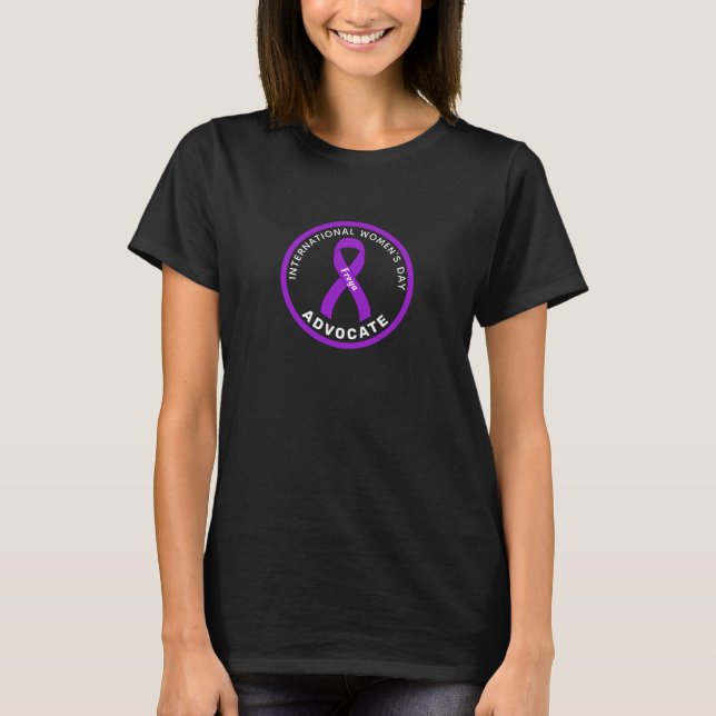 International Women's Day Black Women's T-Shirt (Front)