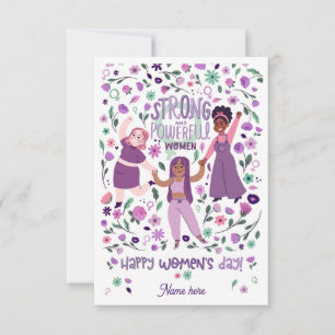 International Women's Day Card March 8 