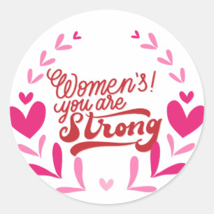 International Women's Day Classic Round Sticker