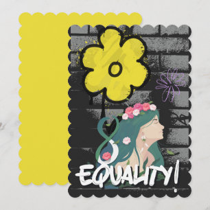 International Womens Day- Equality and Justice  Holiday Card