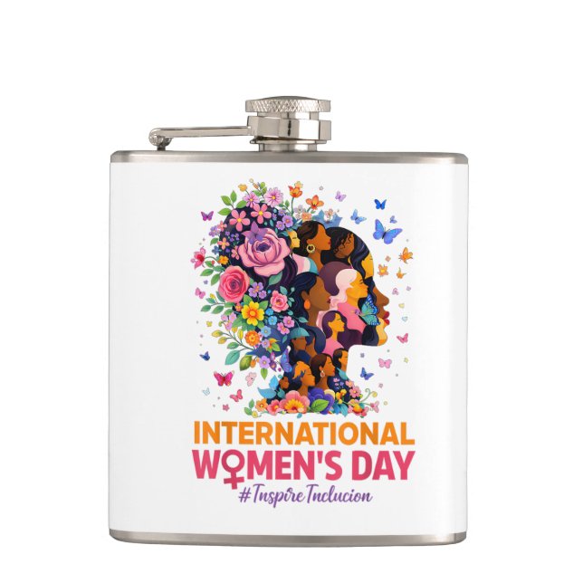International Women's Day Hip Flask (Front)