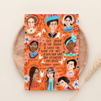 International Women's Day History Floral Quote