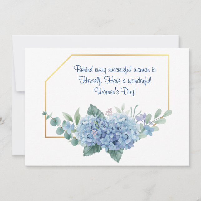 international women's day  holiday card (Front)