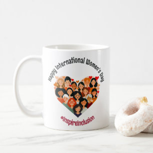 International Women's Day   IWD March 8   Heart Coffee Mug