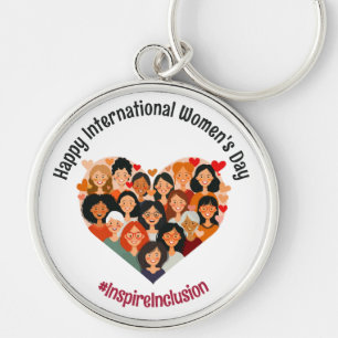 International Women's Day   IWD March 8   Heart Key Ring