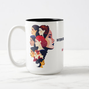 International Women's Day IWD March 8 Two-Tone Coffee Mug