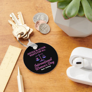 International Women's Day Justice In Action Rights Key Ring