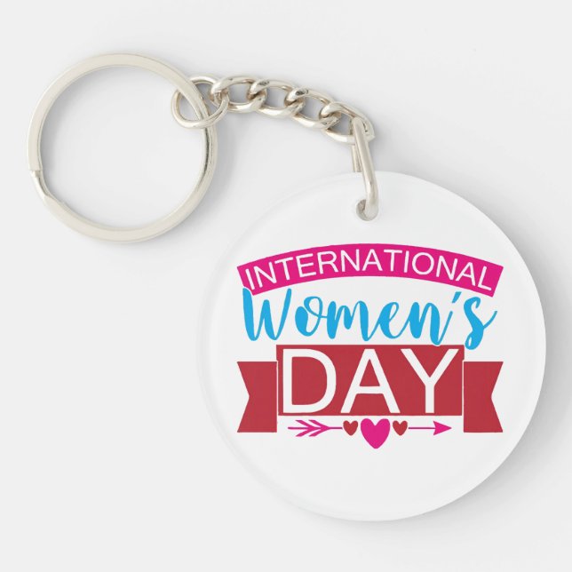 International Womens Day  Key Ring (Front)