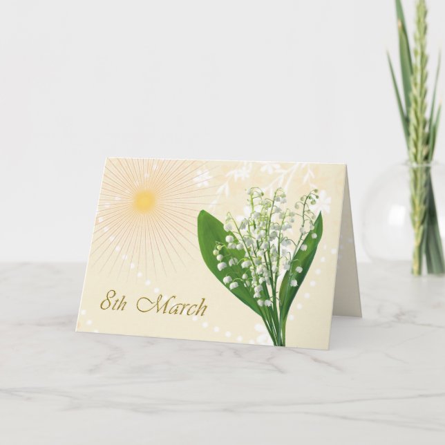 International Women's Day, Lily of the valley flow Card (Front)