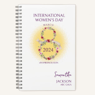 International Womens Day March 8 Inspire Inclusion Notebook