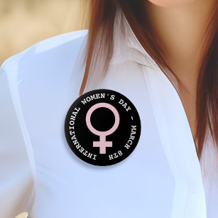 International Women's Day - March 8th   6 Cm Round Badge