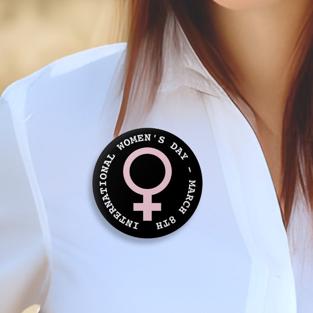 International Women's Day - March 8th   6 Cm Round Badge (Creator Uploaded)
