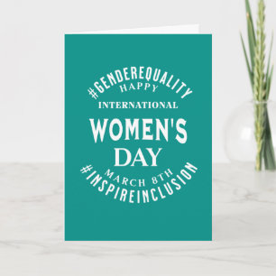 International Women's Day   March 8th Equality Card