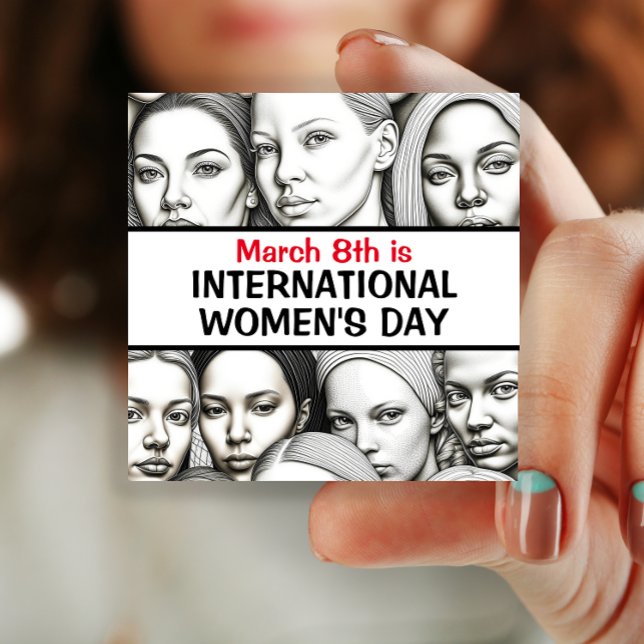 International Women's Day - March 8th  #IWD2024  15 Cm Square Badge (Creator Uploaded)